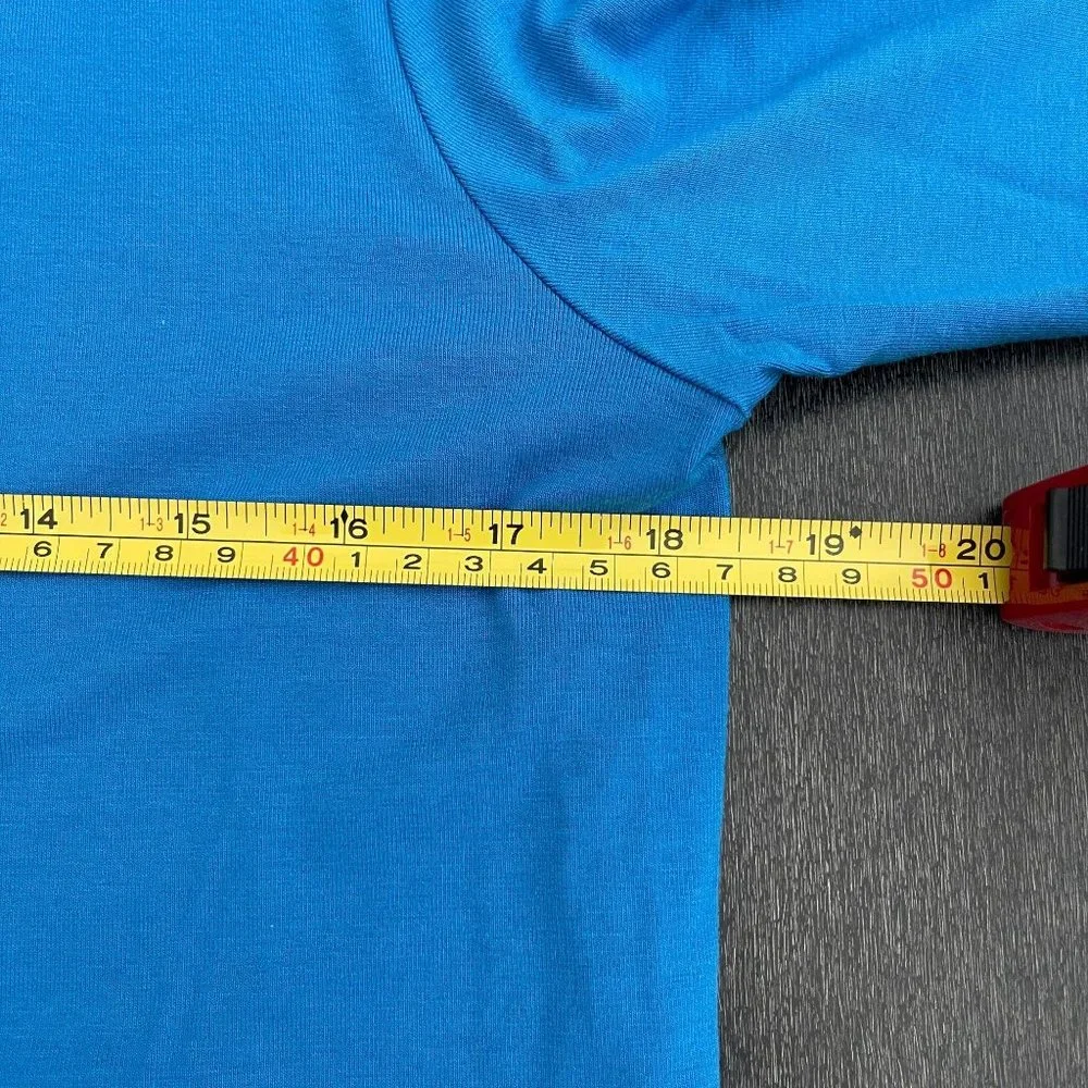 Chico's Women's Teal Sequin LS Top Blouse, Size 1 (US S) - Picture 6 of 7